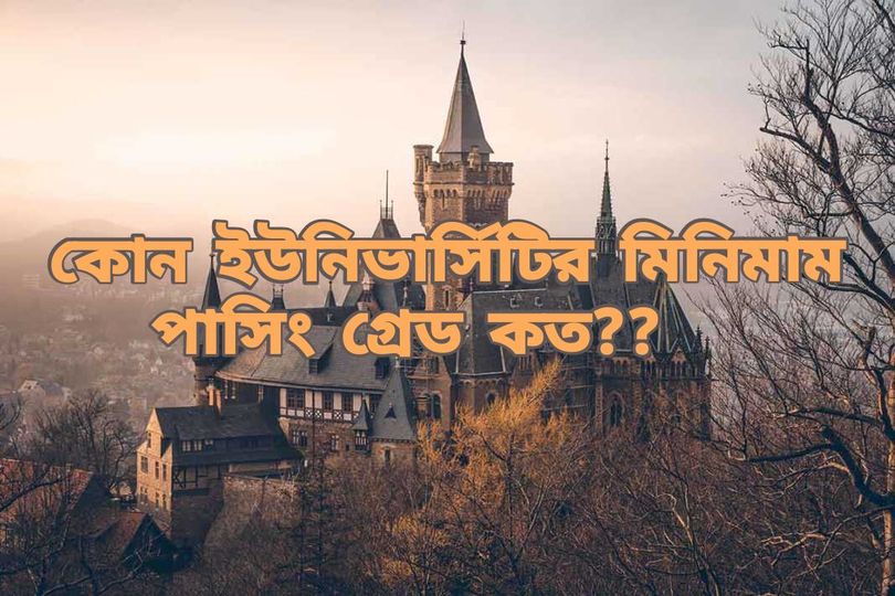 What is the minimum passing grade of any BD University??